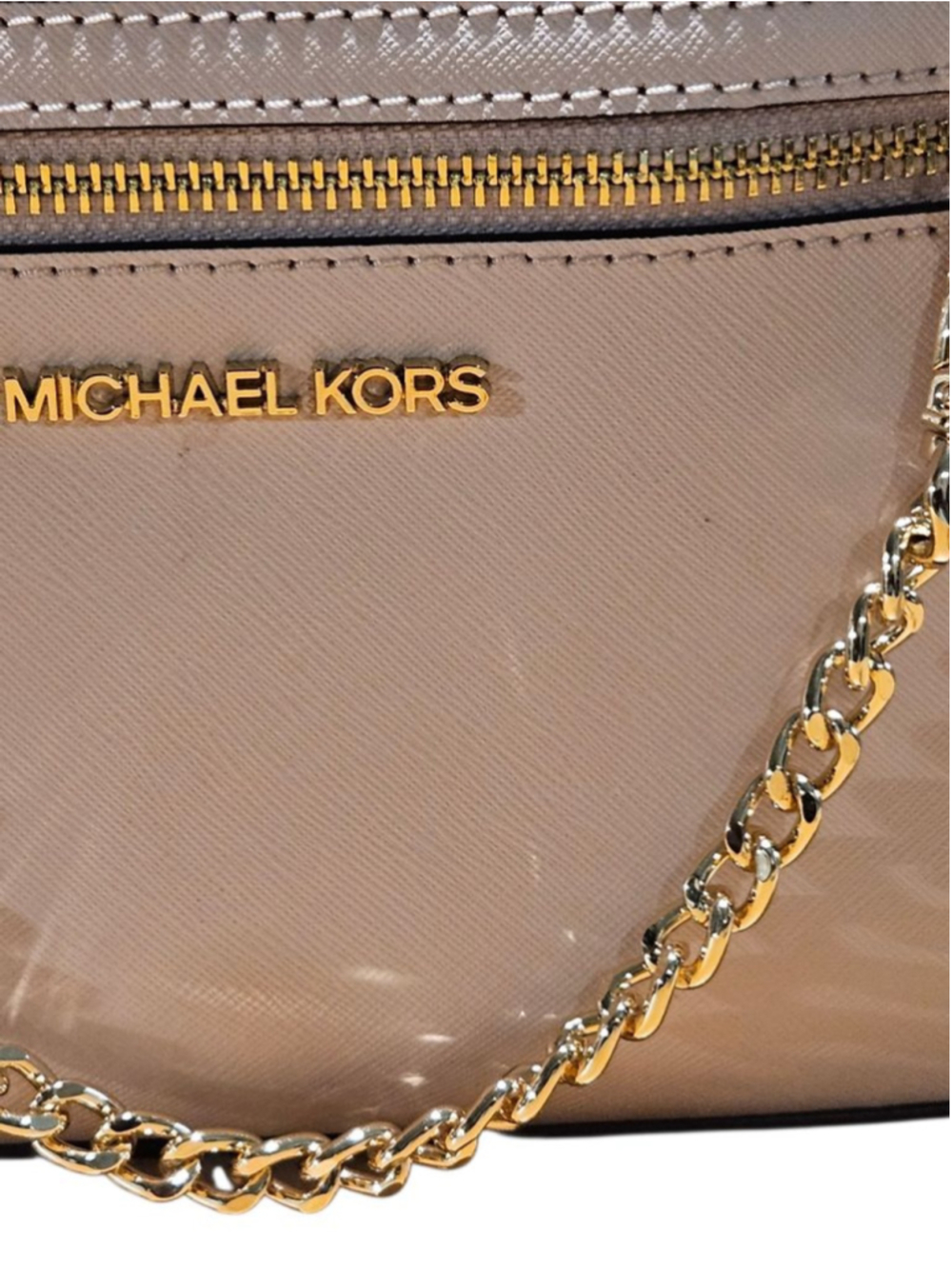 Michael Kors Crossbody Bag One Size Pink with Gold Chain - Picture 6 of 16
